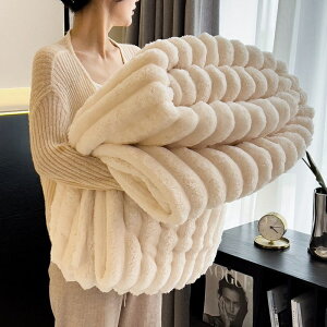 ストライプ毛布 ふわとろ毛布 もこもこ毛布 ブランケット ふわふわ 2枚合わせ シングル セミダブル ダブル ハーフ クイーン ふわもこ 掛け毛布 ひざ掛け ブランケット モコモコ おしゃれ 暖