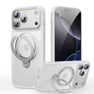 iPhone 17 �V���[�Y �P�[�X �N���A iPhone 17 pro max �P�[�X iPhone 17 Air �J�o�[ MagSafe�Ή� 360°��]�X�^���h Ai�J�����R���g���[���J�o�[���� ���C�����X�[�d�Ή� �����O�t�� �ČRMIL�K�i �ϏՌ� �A�C