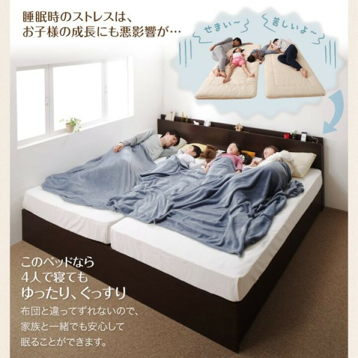 楽天市場】【P10倍：4/24 20:00 - 4/27 09:59】連結ベッド ワイド 