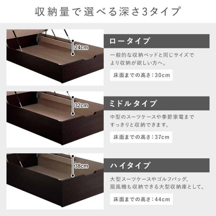 楽天市場】【P10倍：4/14 20:00 - 4/17 09:59】跳ね上げ式ベッド 通常 
