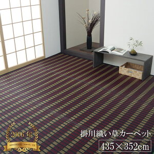 上敷き 10畳 約435×352cm 江戸間 夏 抗菌防臭 和モダン