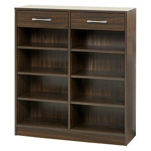 本棚 薄型 スリム 大容量 幅90cm 高さ100cm A4 引き出し 漫画 コミック 文庫本