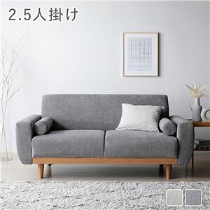 【P10倍:10/24 20:00 - 10/27 09:59】ローソファー 2.5人掛け単品 肘付き 洗えるカバー ファブリック