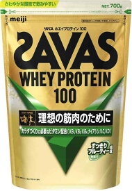 ザバス(SAVAS) ホエイプロテイン100 すっきりフルーティー風味 700g 明治