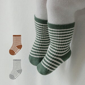 ソリー ストライプ ベビーソックス 赤ちゃん 靴下 伸縮性 楽ちん まとめ買い ベビー肌着 滑り止め付き カラバリ 記念撮影 出産祝い 発表会 誕生日パーティー 韓国子供服 秋コーデ 春服 秋服