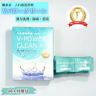 入れ歯洗浄剤 Vパワークリーン 10ヶ月用 部分入れ歯洗浄剤 個包装 入れ歯 洗浄剤 義歯 防菌力 洗浄剤 1袋…