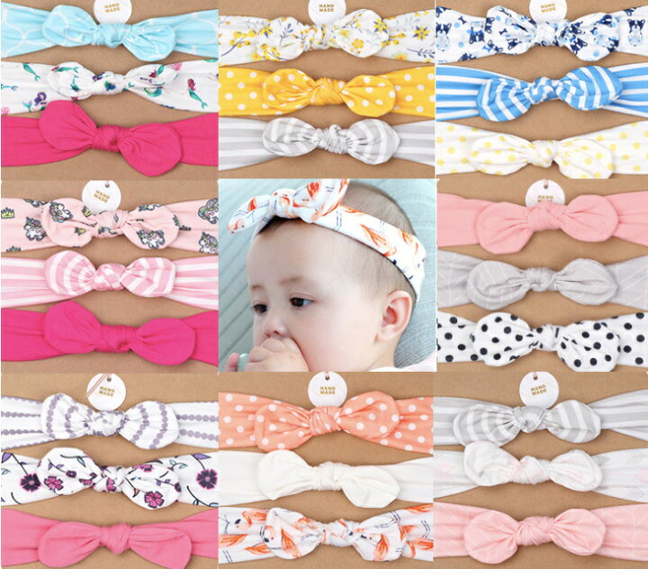 バースデイ バンダナ ヘアバンド ヘアゴム 女の子 ベビー 白 花柄 ピンク 正規認証品 新規格