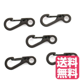 高品質 SFミニスナップフック ストラップ ロープ キーホルダーなどに取り付け EDC用品 ブラック 50個セット 登山 黒 バックルスナップ クリップフックキーホルダー カラビナ Dリング SFスナップフック メッキ処理 耐久性 ハングアップ ぶら下げ