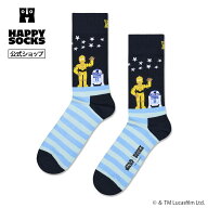 【全品ポイント5倍 10/9 1:59迄】Happy Socks 公式 【STAR WARS×Happy Socks】クルー丈 ソックス スター…