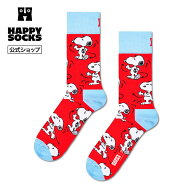 【全品ポイント5倍 10/9 1:59迄】Happy Socks 公式 【Peanuts×Happy Socks】クルー丈 ソックス ピーナッ…