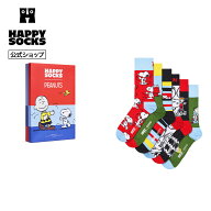【全品ポイント5倍 10/9 1:59迄】Happy Socks 公式 【Peanuts×Happy Socks】【GIFT BOX】【6足セット】…