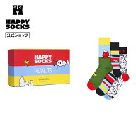 【全品ポイント5倍 10/9 1:59迄】Happy Socks 公式 【Peanuts×Happy Socks】【GIFT BOX】【3足セット】…