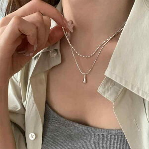 �l�b�N���X ���f�B�[�X �V���o�[925 S925 2�A ������ �h���b�v �����l�b�N���X �V���[�g�l�b�N���X �d�˕t���� �V���v�� �ؚ� �W���G���[ �A�N�Z�T���[ �y���_���g �� �V���o�[�A�N�Z�T���[ SV9