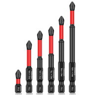 ドライバービットセット インパクトドライバー用 プラスビット 磁気付き 滑り止め 耐衝撃 10本セット