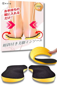 O型脚 傾斜付き 美脚 インソール 中敷き 肌に優しいベルベット素材 男女兼用