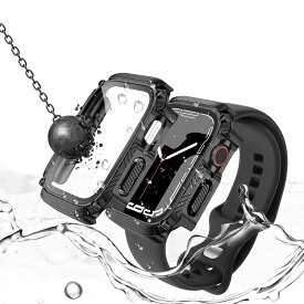 Apple Watch ケース 360度全面保護 カバー アップルウォッチ 保護ケース 強化ガラス フィルム一体型 耐衝撃 装着簡単 液晶保護 高透過率 指紋防止 防塵 薄型 軽量 アクセサリー メンズ レディー