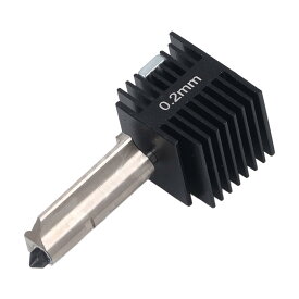 3Dプリンター ホットエンドアセンブリキット 交換用ノズル付き 硬化スチール製 0.2mm 0.4mm ノズル対応 高温印刷対応 320℃ 耐熱 耐摩耗 フィラメント1.75mm対応 シリコンソケット付き メンテナ
