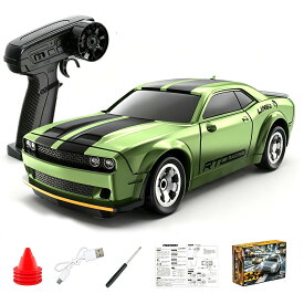 ラジコンカー 1/64 ドリフトカー 4WD 2.4GHz ミニラジコン LEDライト付き 卓上 小型 おもちゃ 男の子 大人向け ギフト プレゼント 室内 競技用 コンパクト 四輪駆動 ラジコン 初心者 ホビー 模型