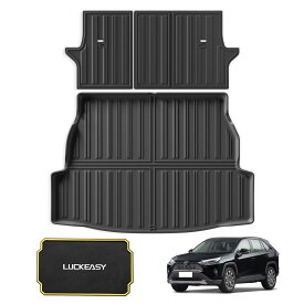 ラゲッジマット RAV4 50系 専用 シートバッククッション トランクマット ラゲッジカバー フロアマット 防水 防汚 耐摩擦 耐久性 カスタム パーツ 内装 アクセサリー ブラック アウトドア キャ