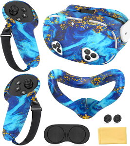 VR�w�b�h�Z�b�g�p�V���R���J�o�[�Z�b�g Meta Quest 3�Ή� �v���e�N�^�[ �t�F�C�X�J�o�[ �R���g���[���[�O���b�v �t�����g�V�F�� �����Y�ی�J�o�[ ���h�~ �Ռ��z�� ����~�� �Ռ��݌v �M���U