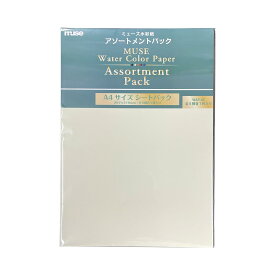 水彩紙 A4サイズシートパック アソートメントパック A4 全5種各1枚入