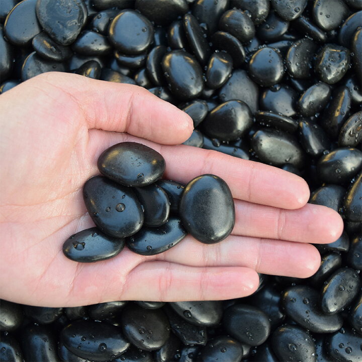 楽天市場】【値下げ断行!】砂利 黒玉砂利 彩光石 5分 15-30mm 5kg 
