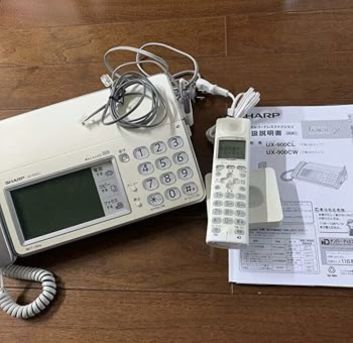 楽天市場】【中古】シャープ デジタルコードレスFAX 子機1台付き 1.9 