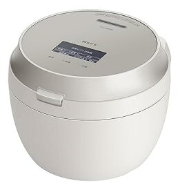 【中古】パナソニック 炊飯器 5.5合 最高峰モデル ビストロ 匠技AI 加圧熱風ポンプ搭載 お手入れ部品2点 ライトグレージュ SR-V10BA-H