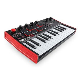 【中古】AKAI Professional MIDIキーボードコントローラー 25鍵 内蔵スピーカー＆サウンド搭載 ベロシティ対応キーベッド MPCスタイルドラムパッド Nativ