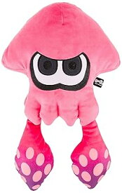 【中古】スプラトゥーン2 ALL STAR COLLECTION 大きいイカ ネオンピンク ぬいぐるみ 高さ43cm