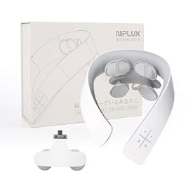 【中古】NIPLUX NECK RELAX 1S ネックケア 首 肩 リラクゼーション器 ネックリラックス コードレス 日本語音声ガイダンス 静音 軽量 暖か 6種類モード 16