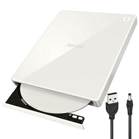 【中古】バッファロー ラクレコ+ iPhone スマホ DVD 再生 CD 取り込み CDレコーダー 語学 学習 プレーヤー DVDプレーヤー パソコン不要 Wi-Fiモデル micr