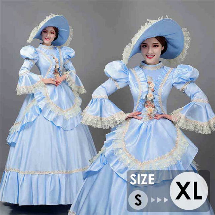 楽天市場 ロココ舞台服 ステージ衣装 プリンセスライン 演劇 姫袖 ドレス 宮廷服ドレス ブルー オペラ声楽 18世紀ヨーロッパ 宮廷衣装 ハロウィン 中世貴族風 豪華お姫様ドレス 舞台衣装やステージ衣装 D9381c0c0l9 発表会ドレス Happysunny