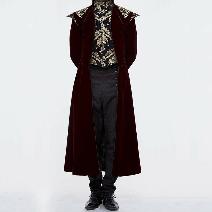 市場 ヴィンテージ ゴシック パンク 17世紀 ブラック メンズファッション 男性用 中世 コスチューム 仮面舞踏会