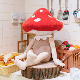 ぬいぐるみ 赤 キノコ シイタケ 野菜 大きい 抱き枕 癒し クッション かわいい 妊婦 キッズ 女の子 洗える プレゼント クリスマス 出産祝い ギフト 新生活応援 インテリア きのこぬいぐるみ おもしろ雑貨 かわいい人形 リラックス 癒やし感 dn023l6l6l6