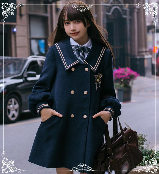 楽天市場】ステンカラーコート セーラーコート 冬服 レディース 