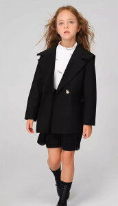 女の子 スーツ ジャケット セーラー風 入学式 卒業式 制服 小学生 中学生 高校生 JK ジュニア 中学 受験 大きいサイズ ゆったりサイズ 無地 おしゃれ 韓国風 卒服 入園祝い ギフト 卒園式 七五