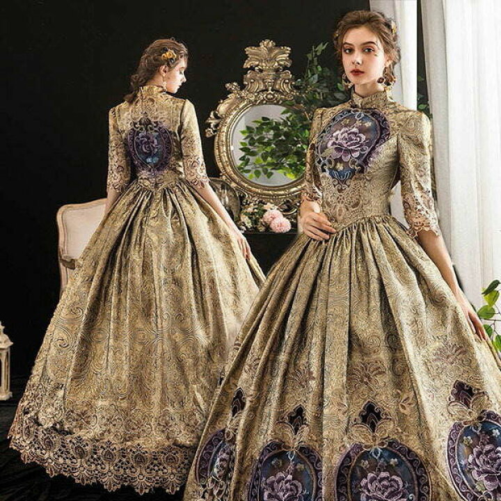 楽天市場】ステージ 衣装 舞台 中世貴族風 お姫様ドレス 貴族 お嬢様  