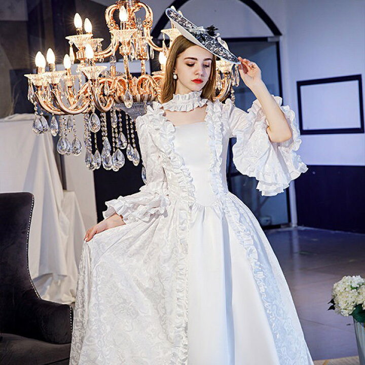 楽天市場】ドレス レディース ロングドレス 貴族ドレス 中世ヨーロッパ  