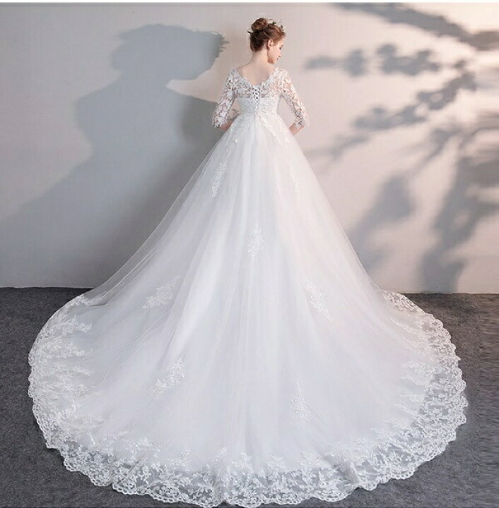 楽天市場】ドレス 花嫁 ウェディングドレス ハイウエスト マタニティ  