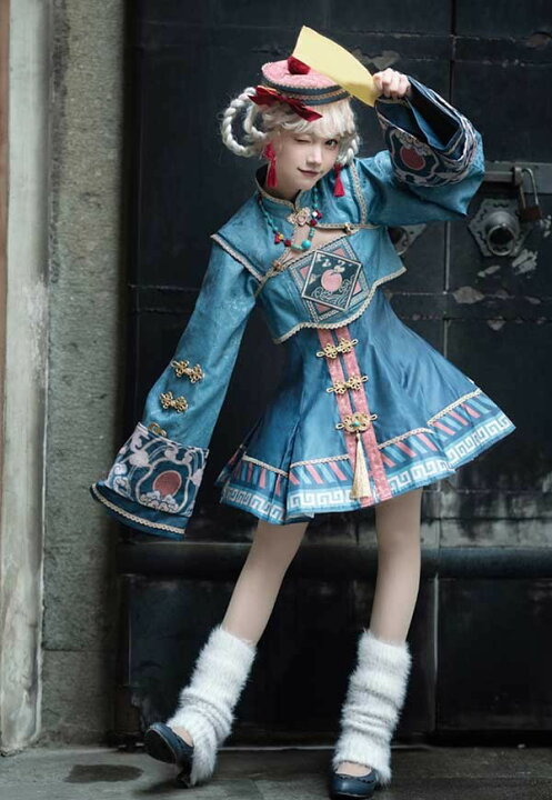 楽天市場】ロリータ ワンピース 中華風 華ロリータ ハロウィンコスプレ 