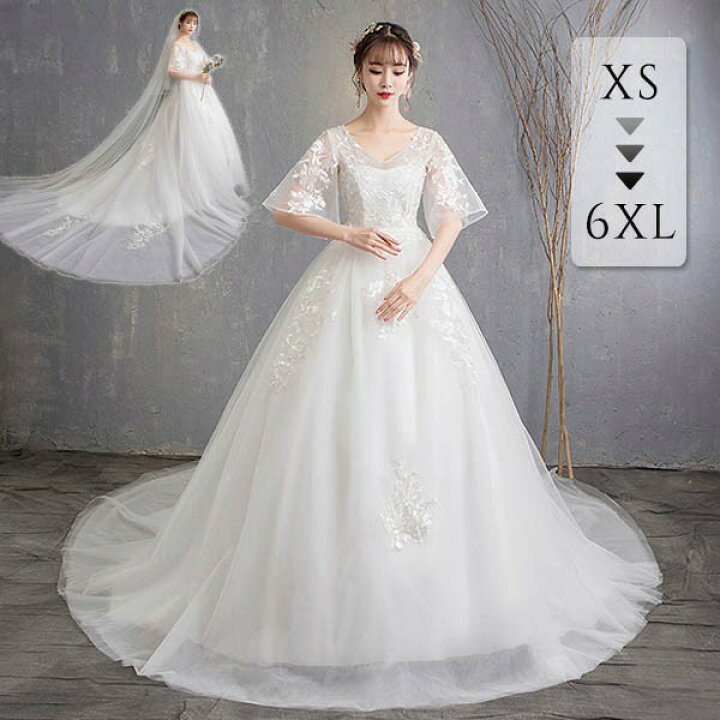 楽天市場】ウェディングドレス ロングドレス セットアップ パニエ 手袋  