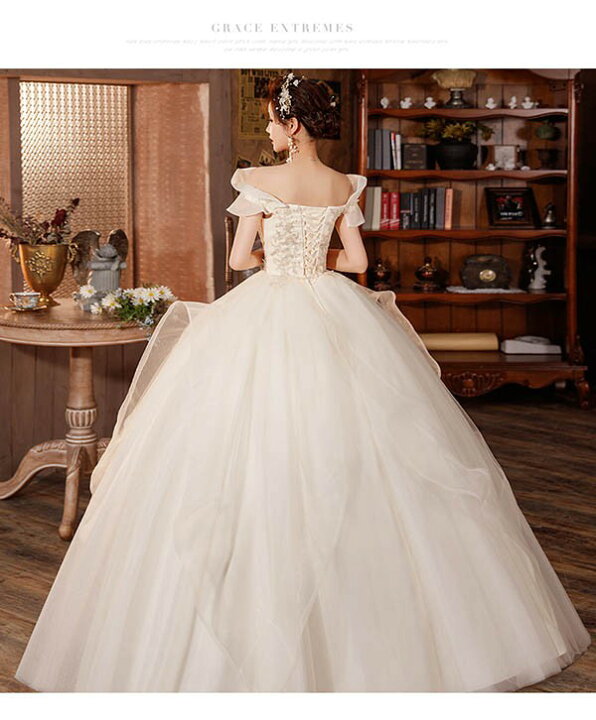 楽天市場】ウェディングドレス アイボリー ロングドレス セットアップ  