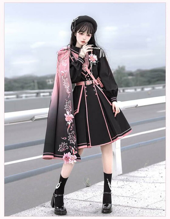 楽天市場】ミニロリ 軍服ロリータ ゴスロリ フルセット ワンピース 