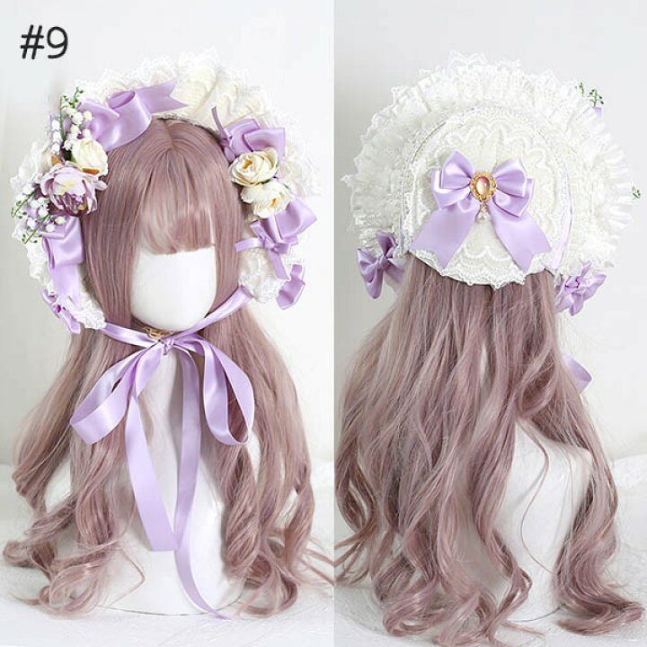 シュエット ハンドメイド 甘酸っぱい ボンネットハット 大正ロマン