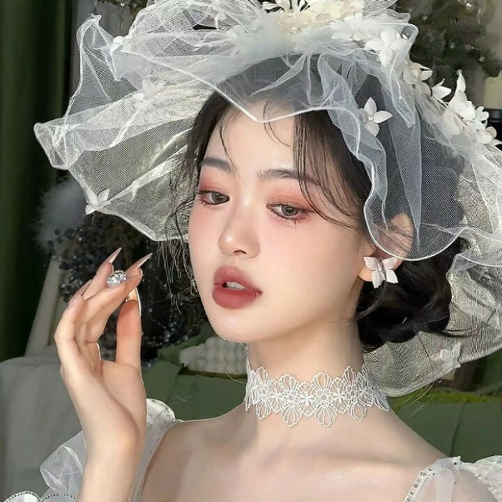 楽天市場】花嫁 結婚式 髪飾り ウエディングベール ヘッドドレス 花 