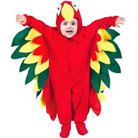 クリスマスハロウィン女の子コスプレ動物子供キッズオウムコスチュームぬいぐるみ仮装着ぐるみパーティー親子舞台衣装演出学園祭文化祭イベント前ファスナーオールインワンeb002x1x1l6