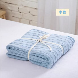 ニットブランケット ひざ掛け 肩掛け ソファーカバー 毛布 120×180cm 洗える 冷房対策 秋冬 春 暖かい おしゃれ かわいい 膝かけ ベッドカバー マルチカバー 防寒 グレー レッド グリーン ベージュ ja069x1x1x1