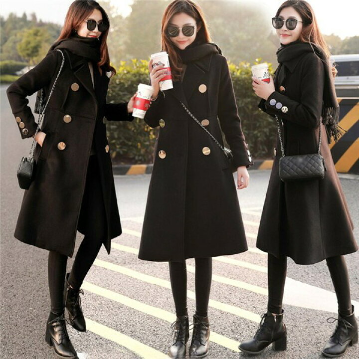 楽天市場】チェスターコート レディース 秋冬 ロング 細身 細見え  