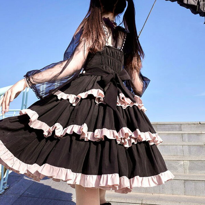 楽天市場】アイドル服 ロリータ 袖なし ミニ丈 ワンピース コスプレ 